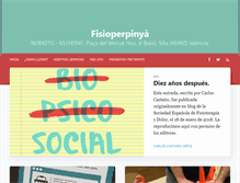 Tablet Screenshot of fisioperpinya.com